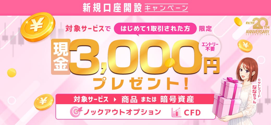 FXTF 新規口座開設キャンペーン
