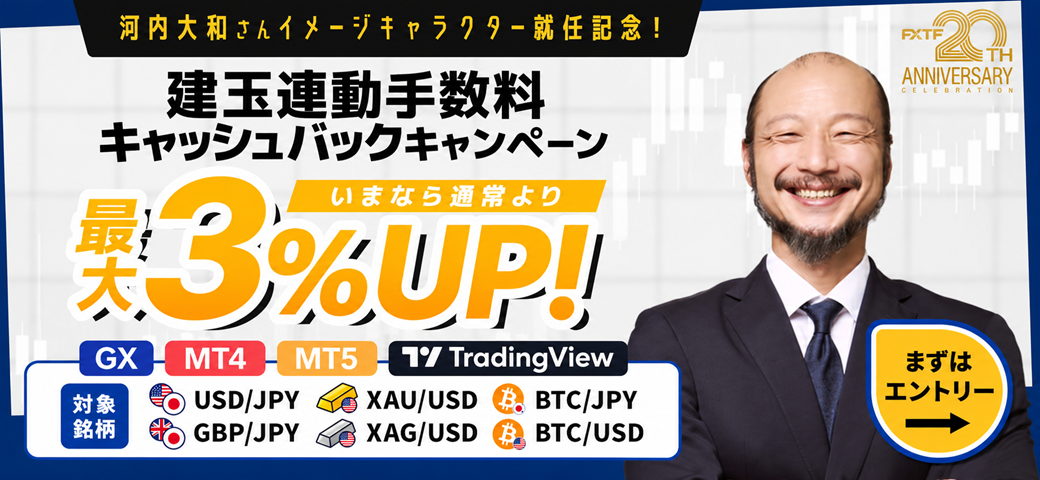 建玉連動手数料 キャッシュバックキャンペーン