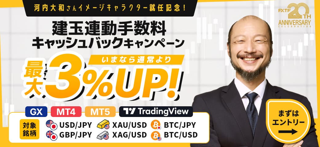 建玉連動手数料 キャッシュバックキャンペーン（9月終了）